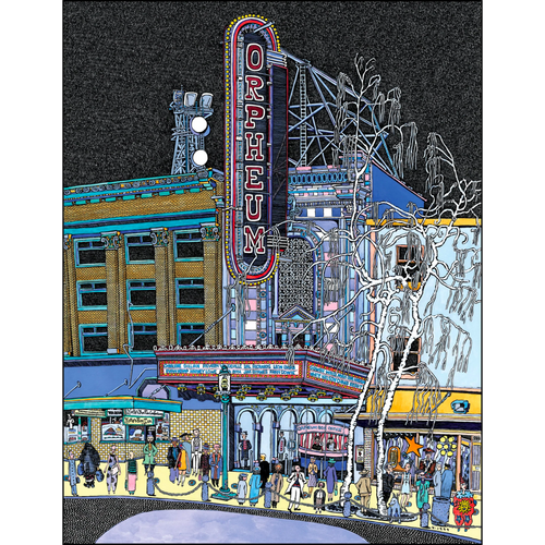 Orpheum Theatre Greeting Card