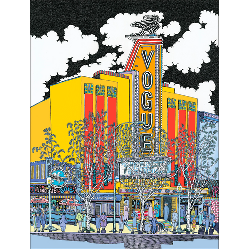 Vogue Theatre Greeting Card
