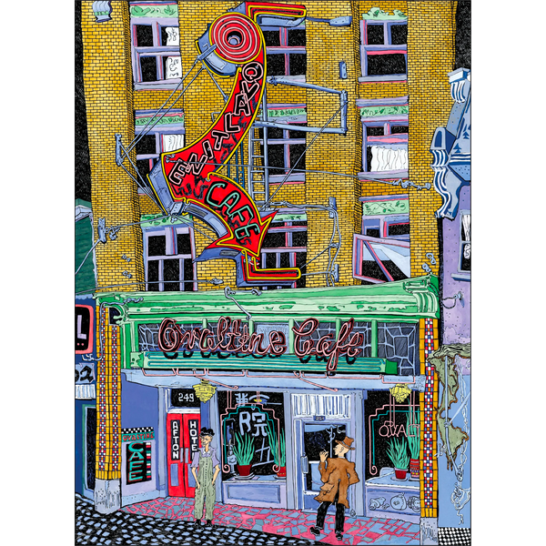 Ovaltine Cafe Exterior Greeting Card