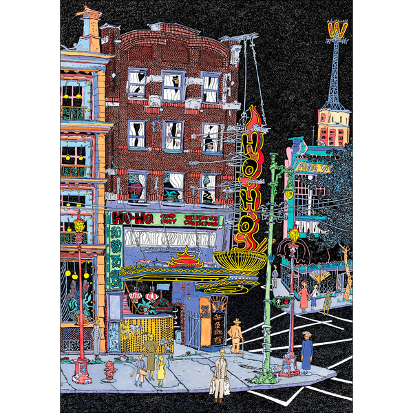 Ho Ho Restaurant Greeting Card